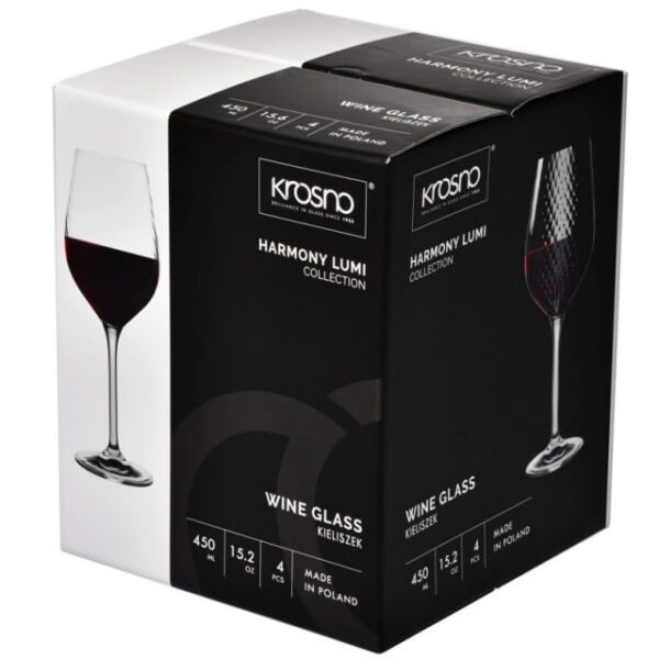 Kieliszki do wina Krosno Harmony Lumi 450ml - obrazek 5